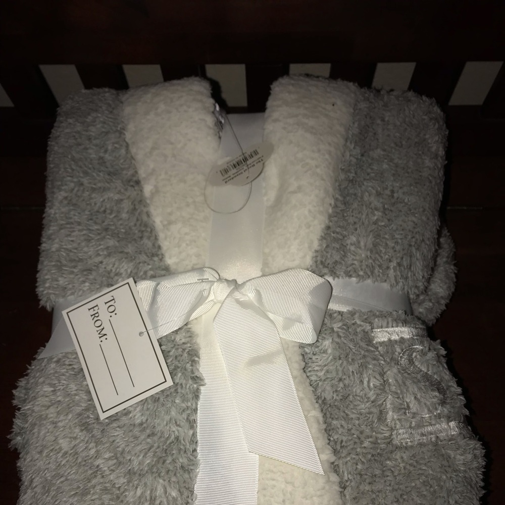 Plush robe - S initial with accessories